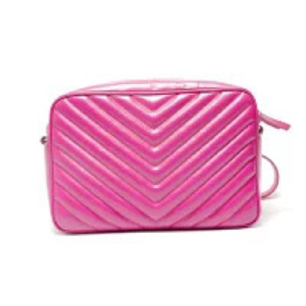 Saint Laurent Yves Quilted Shoulder Bag Pink